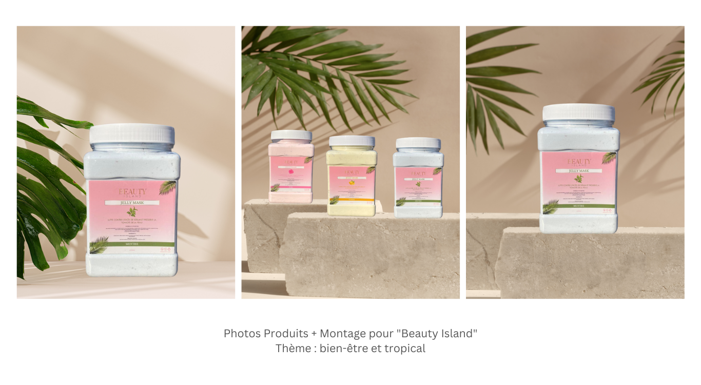 Shootings Photos produits et Montage photo pour Beauty Island